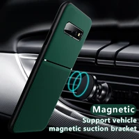 for samsung s10 plus case luxury leather car magnetic holder phone case samsung galaxy s10 plus s10 10e 10 e cover shell capa