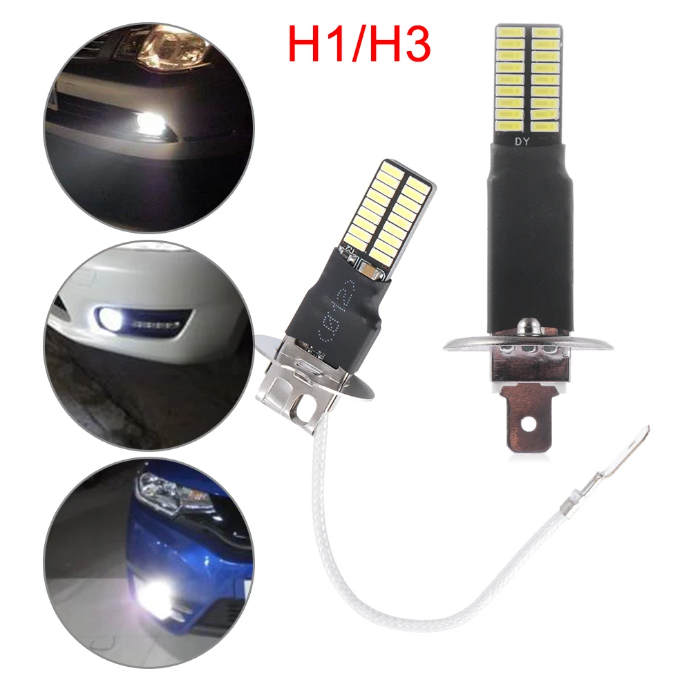 Светодиодная лампочка canbus 4014 36SMD 12 В 6000K H1 H3 автомобильный противотуманный