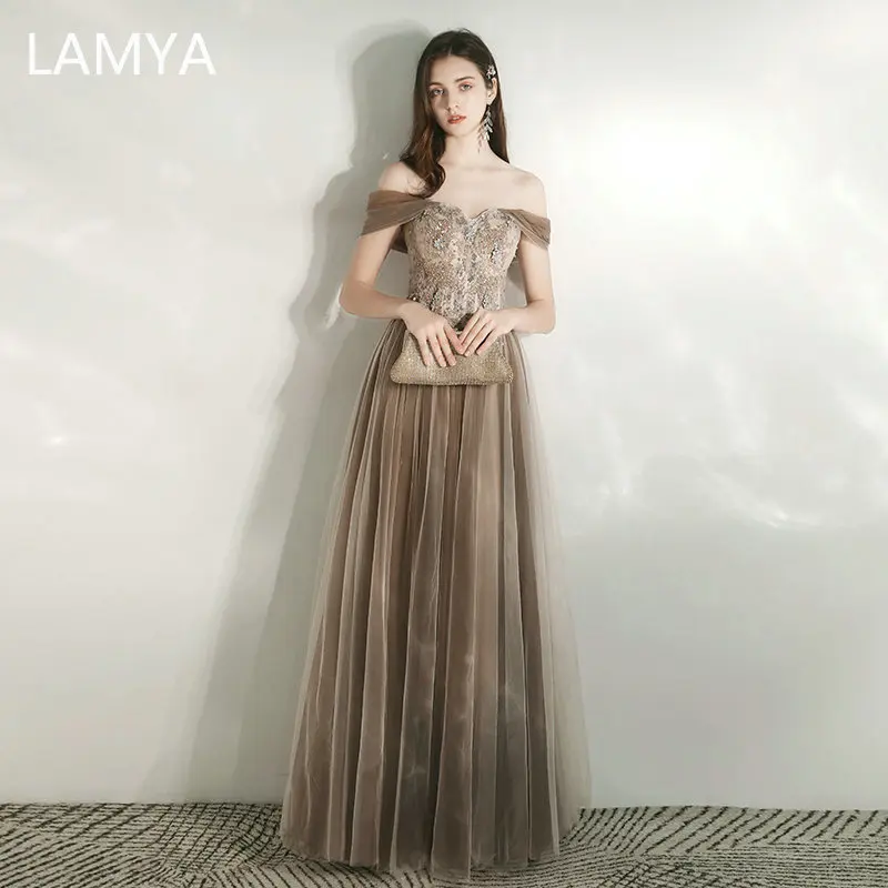 

LAMYA, элегантное женское платье, модель 2022 года, модное женское платье в пол, платье для выпускного вечера