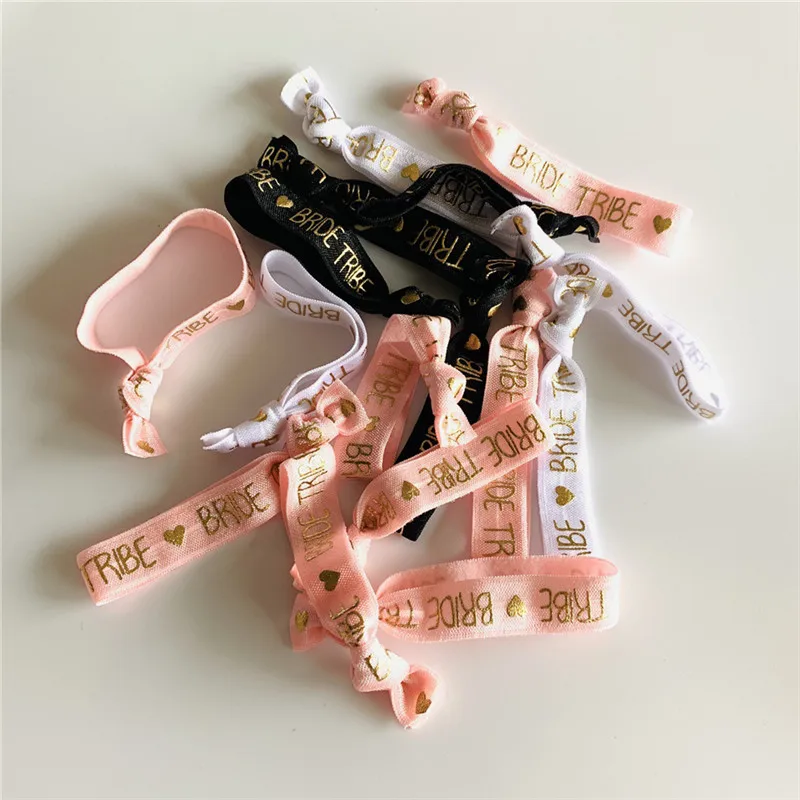 10 шт. девичник вечерние браслет команды с надписью &quotBride To Be&quot племени наручный