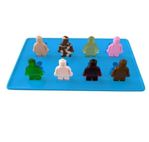 1PC random color 1 шт. силиконовый производитель кубиков лоток для мороженого инструменты DIY поддон для шоколада формы для украшения торта - Цвет: 1PC random color