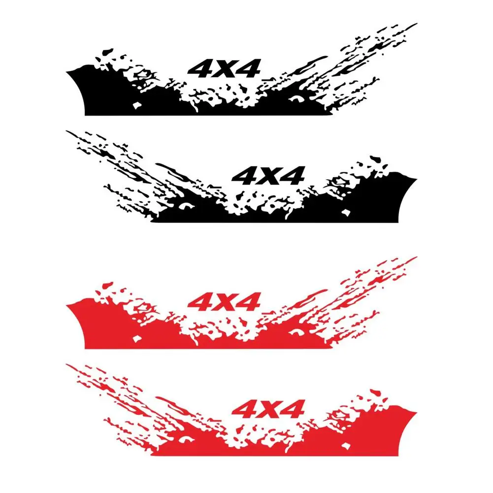 

4PCS Universal Warning Reflective Car Full Body Sticker Durable Car Scratch Decal Paster Auto Reflector Sticker auto accessories