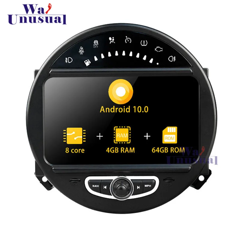 Автомобильный видеоплеер wanобычно 7 дюймов Восьмиядерный процессор 64 ГБ Android 10 0