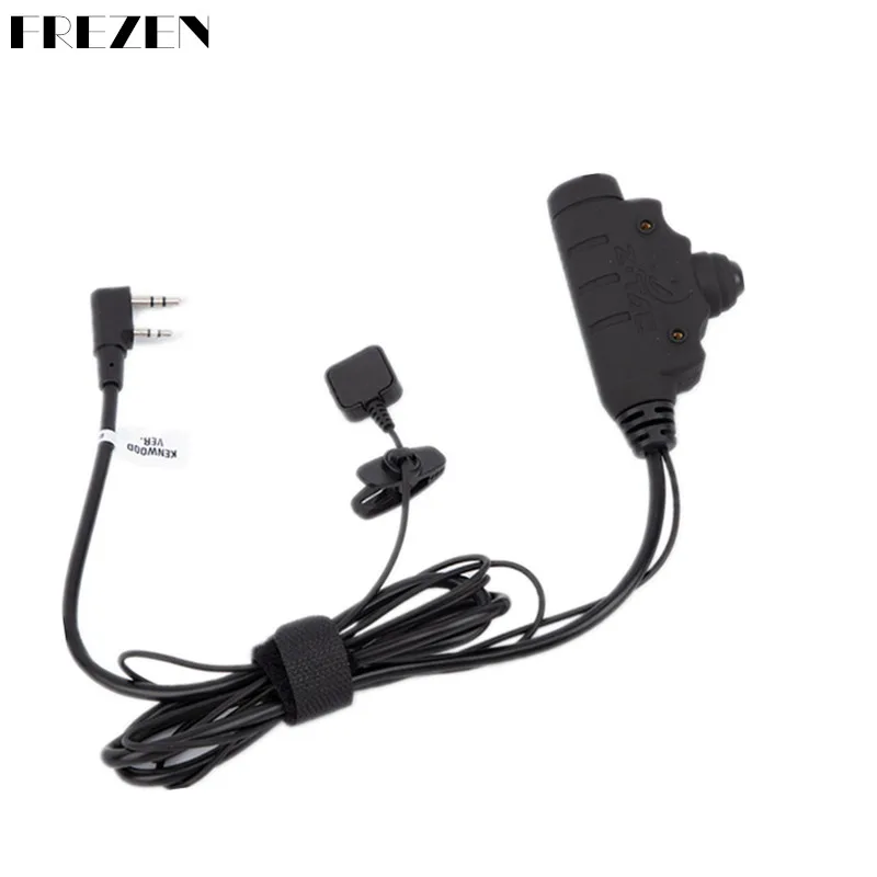 Z-Tac upgraded U94 with finger launch button PTT switch Z115 for Kenwood Baofeng UV-82 TYT Midland Two Way Radio z tac selex tacmic ct5 tactical ptt with speaker radio headsets push to talk 2 button ptt for midland kenwood icom motorolar 1 2