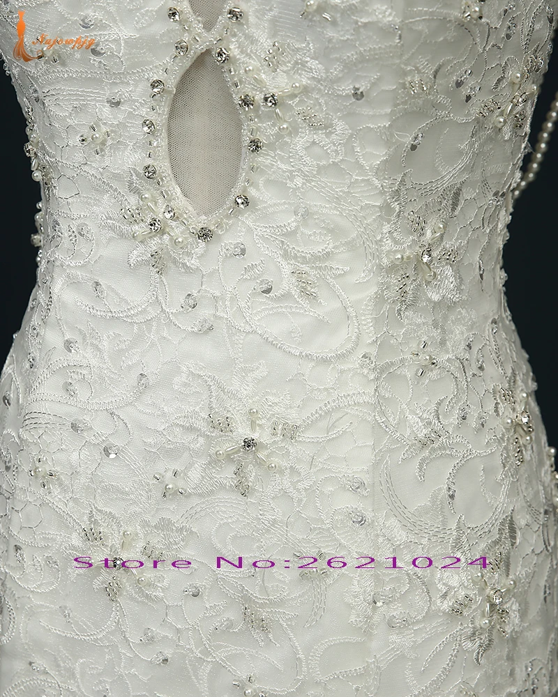 HIRE LNYER новейшее поступление Vestido De Noiva сексуальное жемчужное платье с открытой