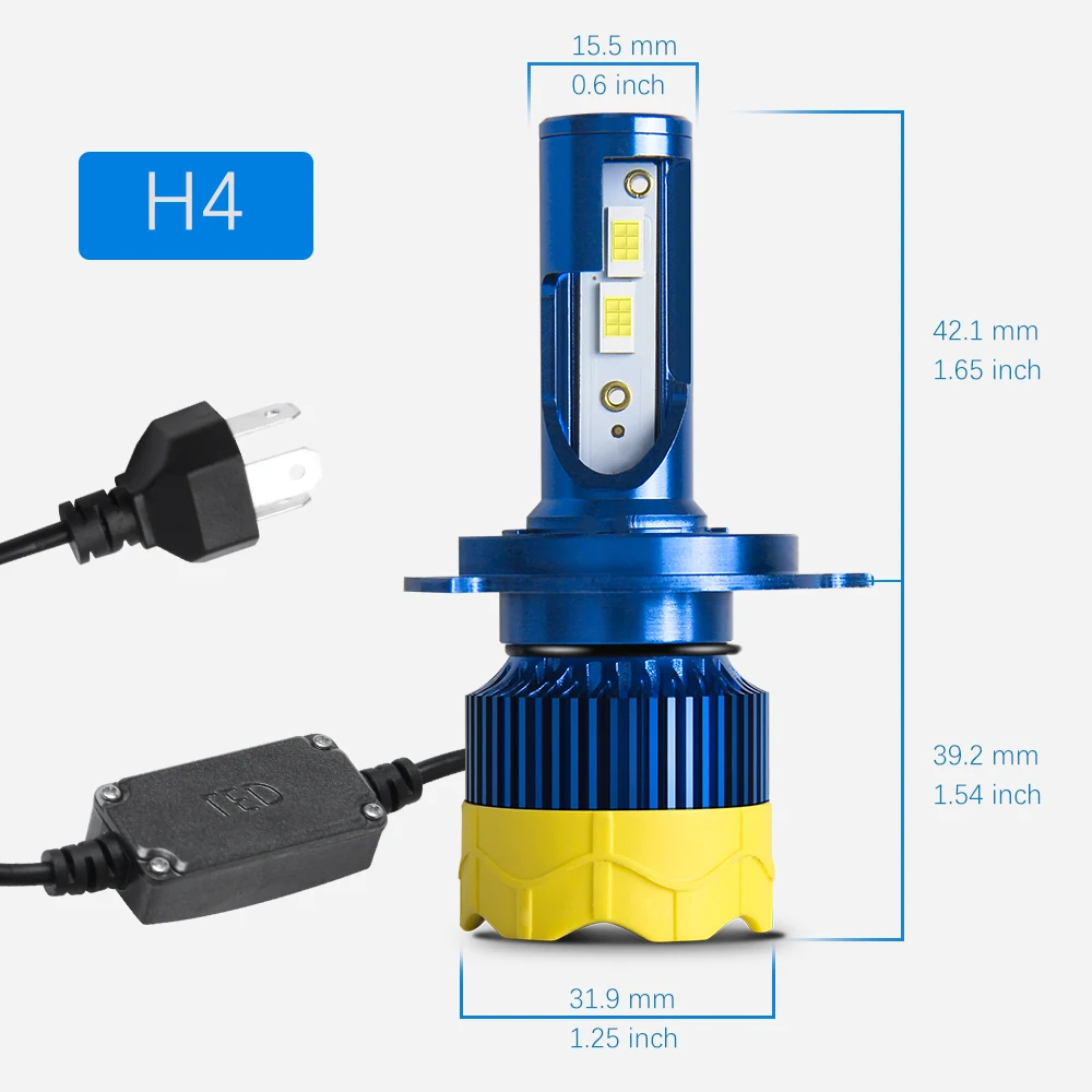 BraveWay CANBUS светодиодный H7 светодиодный H4 авто фары лампы H1 H11 HB3 16000LM 80W 6000K 12V LED лампы автомобильный комплект головных фар для мотоцикла