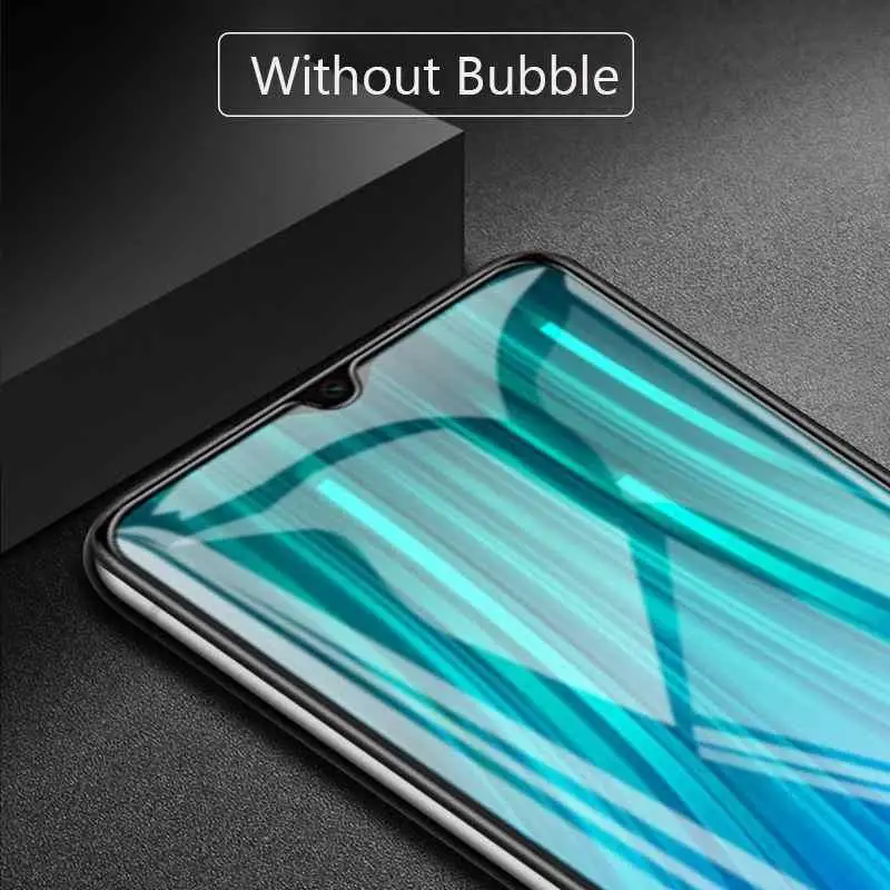 9H полное покрытие из закаленного стекла для Xiaomi Redmi Note 8 Pro 8Pro Защитная пленка