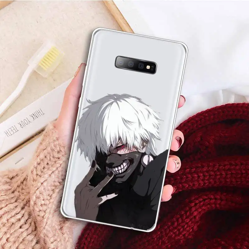 

Anime Tokyo Ghoul Phone Case Clear Transparent for samsung A 21s 50 71 S 8 9 20 note 10 20 plus ultra