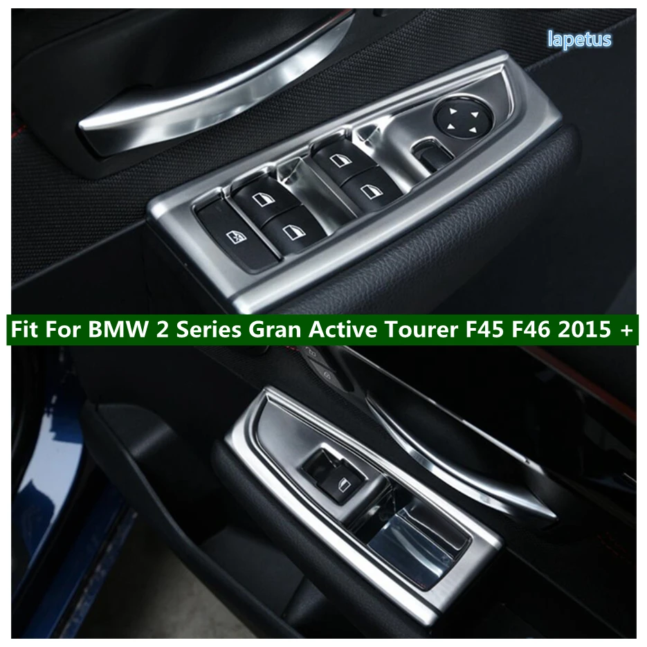 

Lapetus Inner Door Armrest Window Lift Button Decoration Cover Trim ABS For BMW 2 Series Gran Active Tourer F45 F46 2015 - 2019