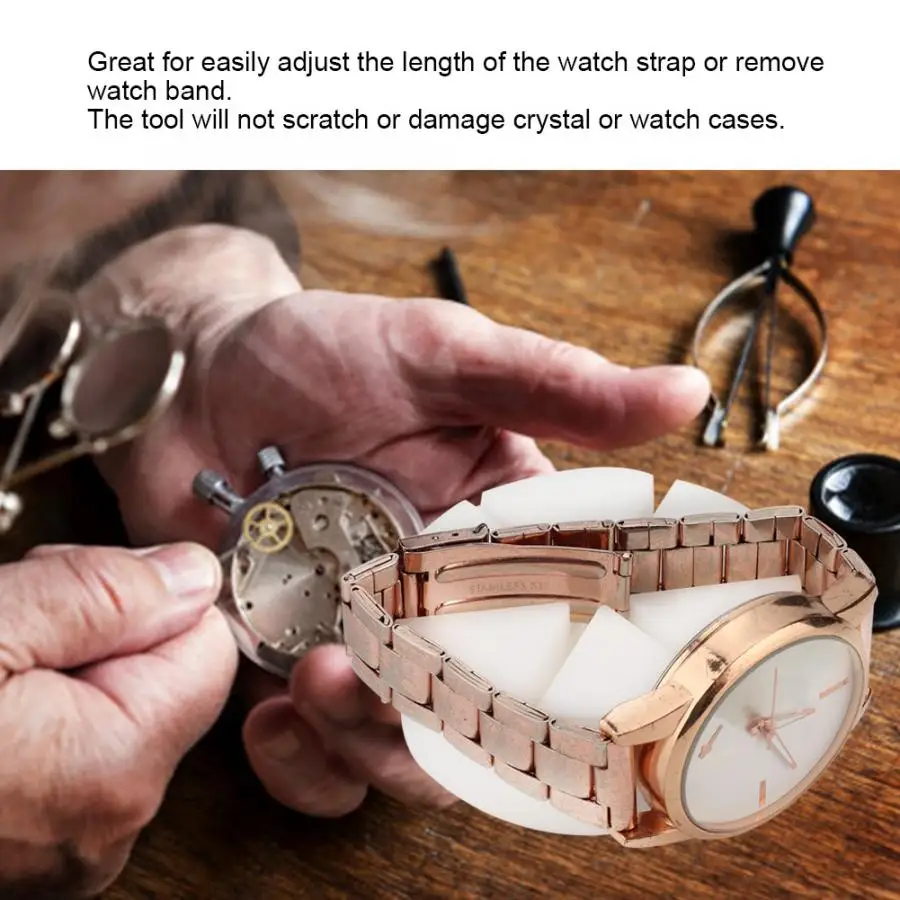 Plastic Watch Band Adjuster Base Kit Strap Link Pin Remover Repair Quality Bracelet Adjust Tool For Repairer Watchmakers | Наручные часы