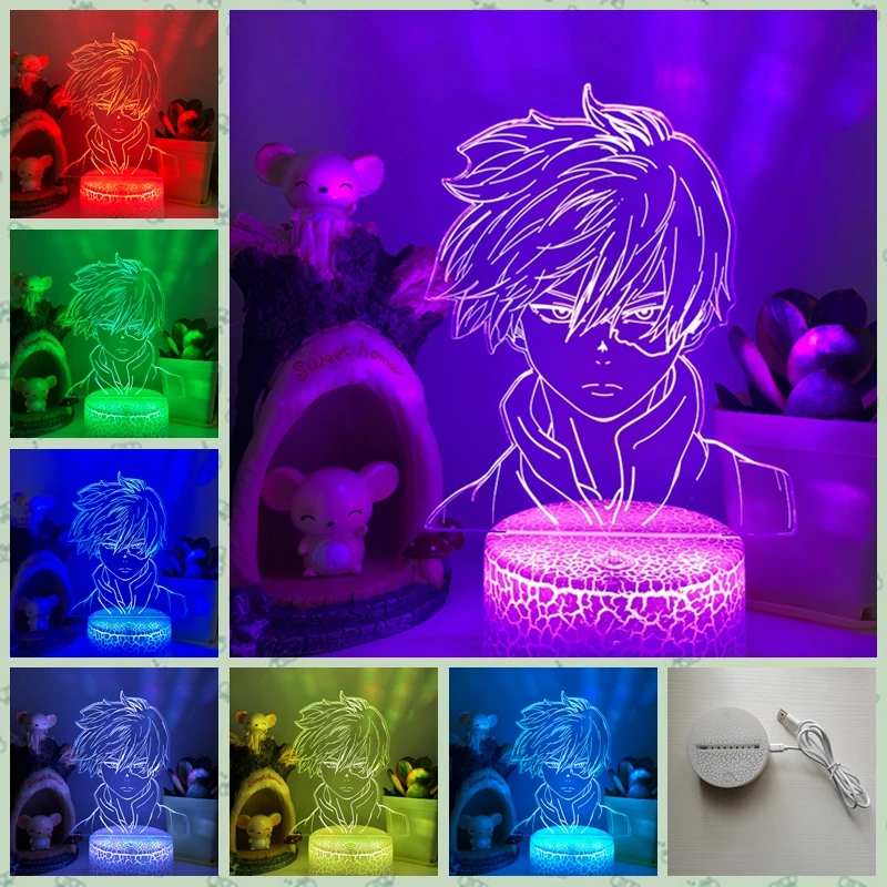

Night Light lamp 3D LED Night Light Anime for Home Decor Kids Birthday Gift Drop Shipping Lamp of My Hero Academia