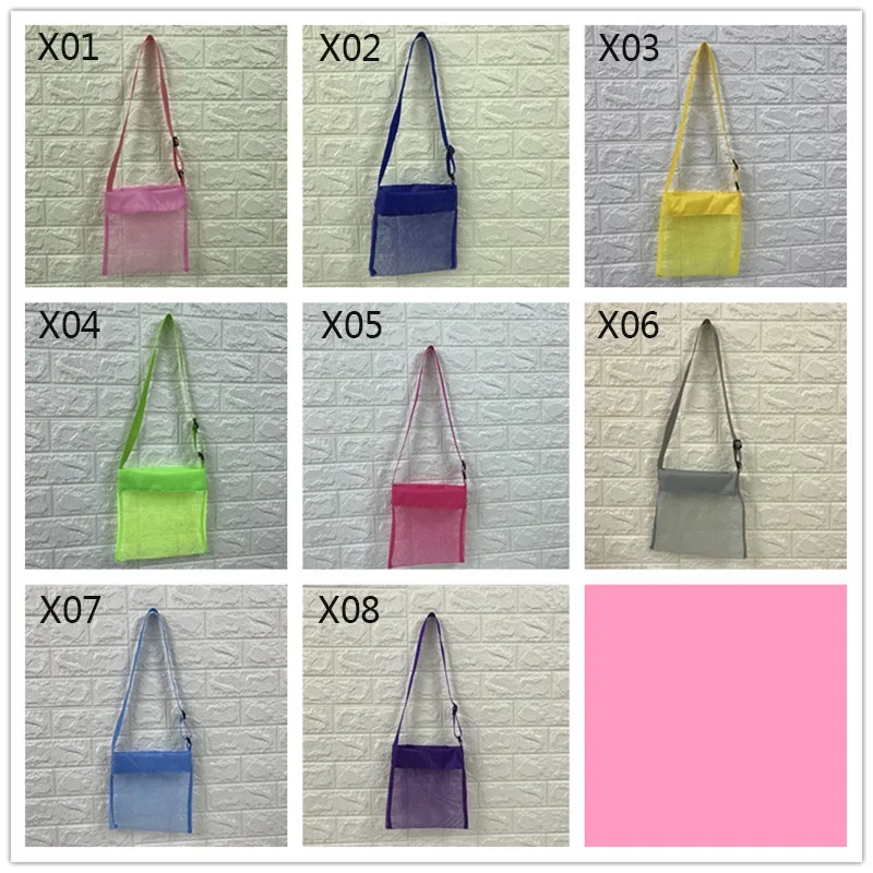 1 шт. детская сетчатая пляжная сумка большая для хранения ракушка вечерние