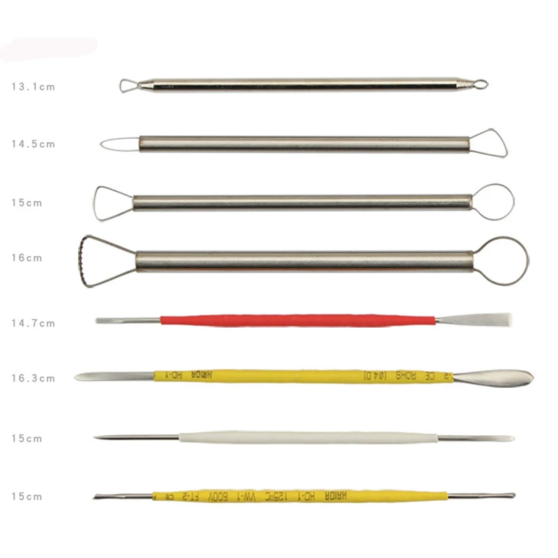 

Clay Sculpting Kit Sculpt Carving Pottery Ceramic Tools Polymer Shapers Modeling Carved Tool Soft Pottery Engraving Tools Kit