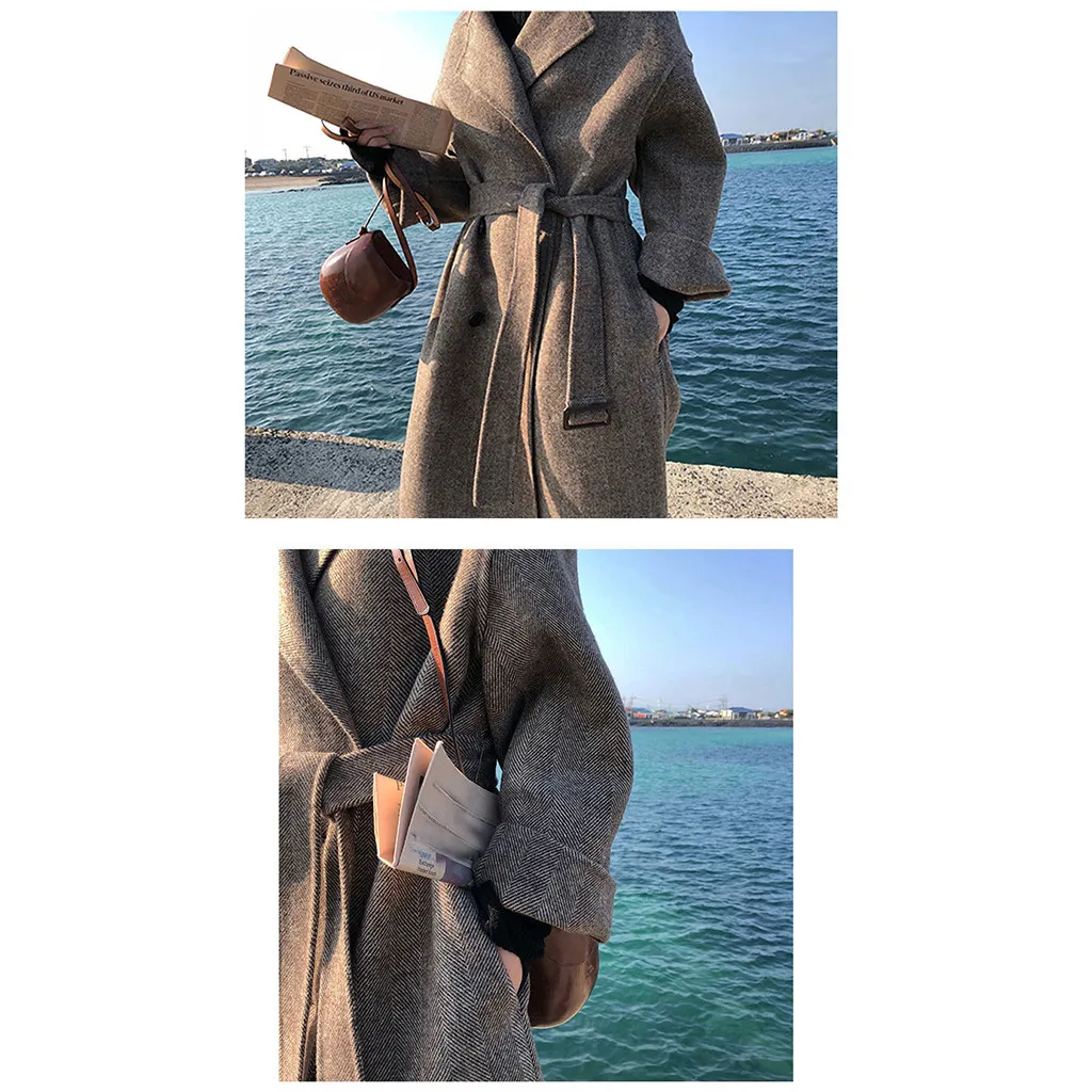 Za veste женское корейское зимнее длинное пальто, верхняя одежда, пальто свободного размера плюс, кардиганы с длинным рукавом, манто Femme Hiver, элегантное 1010