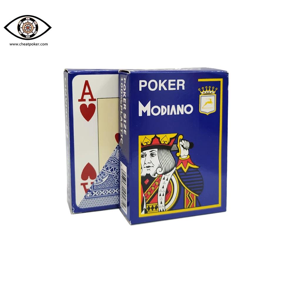 

Modiano Playing Cards 4 Large Index Magic Board Game Plastic Deck Anti Cheat Poker For Infrared Contact Lenses