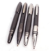luxury mb ballpoint pen carbon fiber roller ball pens with diamond on top best stationery canetas