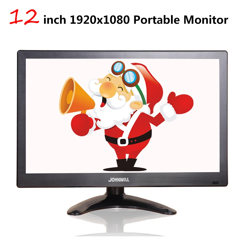 12 дюймов ЖК Портативный HDMI монитор VGA интерфейс 1920x1080 игровой дисплей для Macbook Pro CCTV домашняя система безопасности PS4 Xbox360