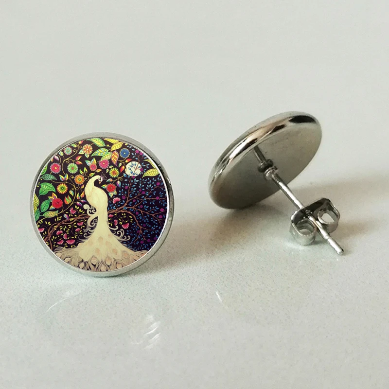 Модные женские серьги XHDBFashion выпуклые в виде павлина ручной работы подарки для