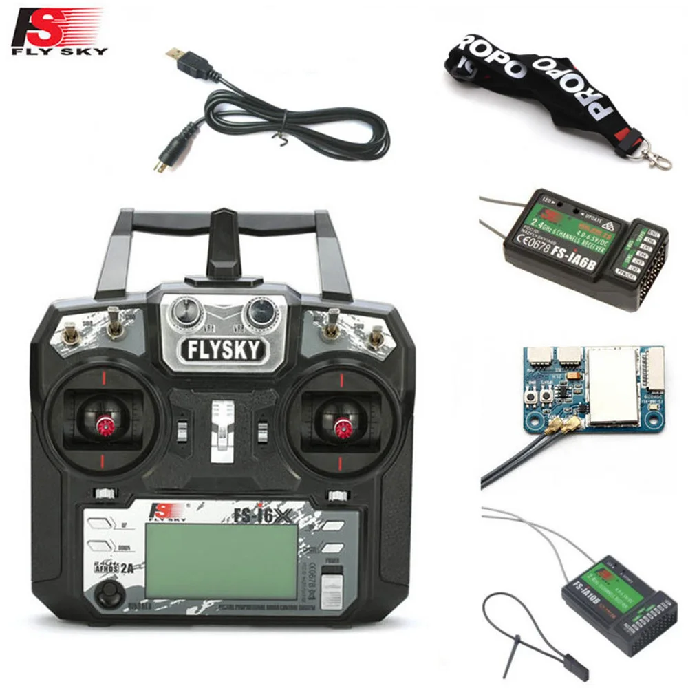 Передатчик FLYSKY FS-i6X FS i6X 10 каналов 2 4 ГГц AFHDS 2A с X6B iA6B A8S iA10B iA6 приемник для гоночного