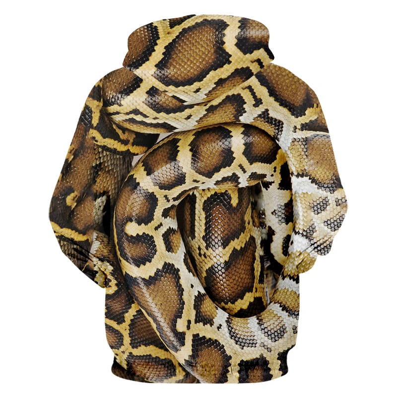

UJWI New 3D Printed Hoodie Snake Harajuku Streetwear Women Men Sports Top Funny Coat Pullover Oversize Men's Clothing Dropship