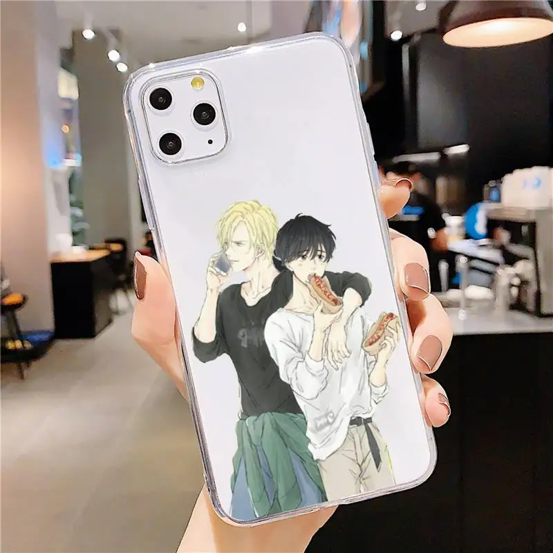 

Anime Banana Fish Phone Case Transparent soft For iphone 5 5s 5c se 6 6s 7 8 11 12 plus mini x xs xr pro max