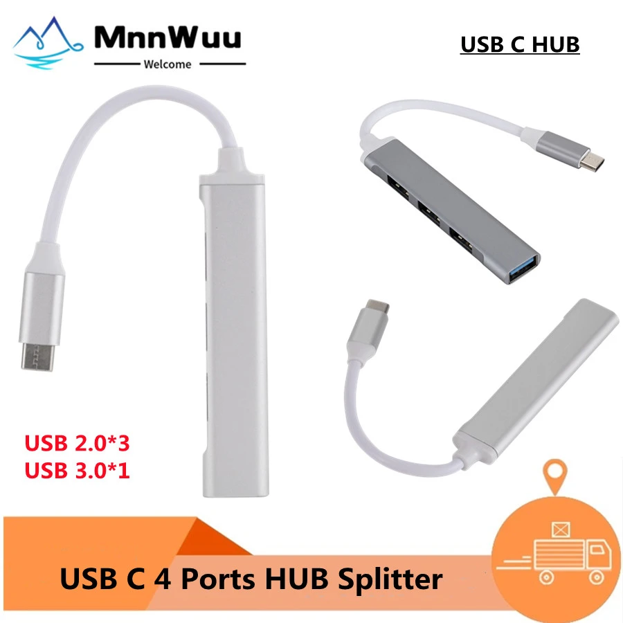 USB-концентратор с 4 портами 3 1 дюйма Type-C |