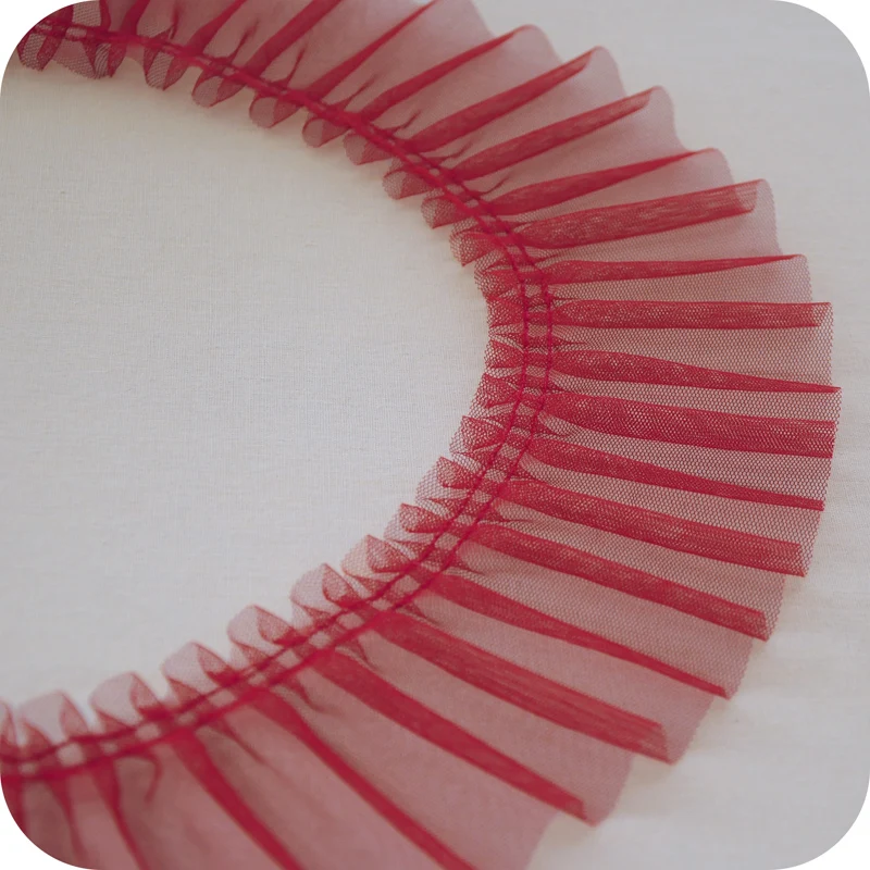 Сетчатая плиссированная кружевная лента 10 см сделай сам ткань для шитья и одежды