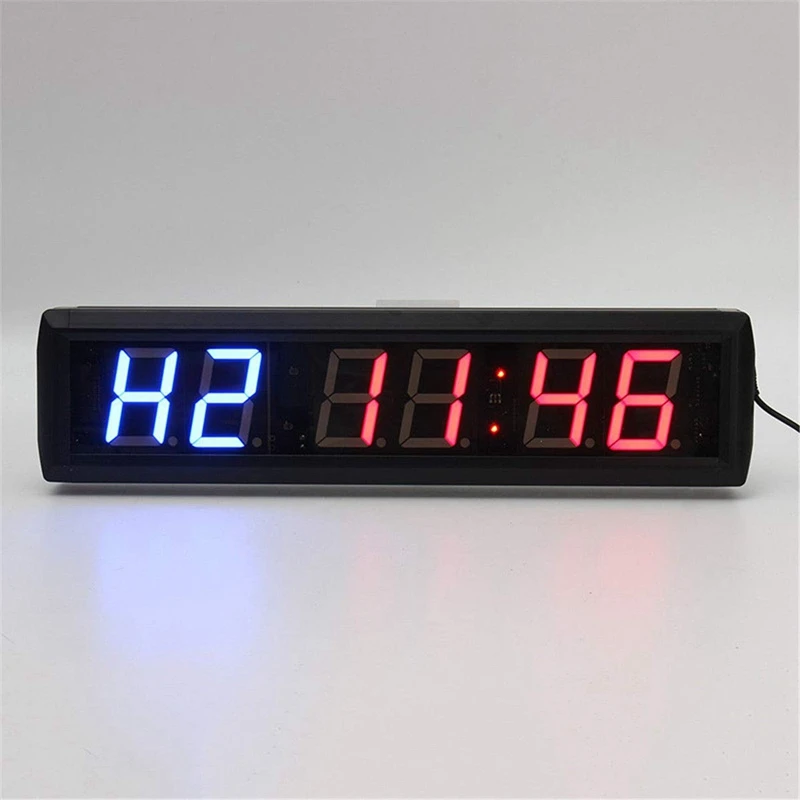 Training Electronics Interval Timer Segment Stopwatch Interval Chronograph for GYM trainings LED Interval Workout Timer