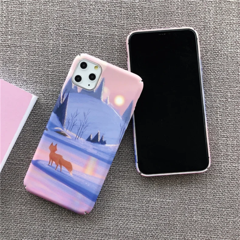 Oil painting Fitted Case For Xiaomi Mi 9 8 SE CC9 Note 3 Back Cover Funda A2 6 Matte Colorful Hard PC Mobile Phone Bag |