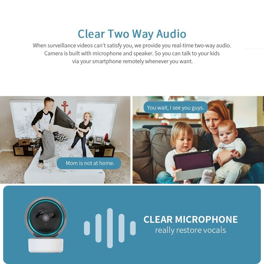 1080P Smart отслеживания Беспроводной Wi Fi камеры видеонаблюдения Камера Высокая