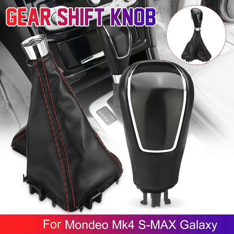 Car Automatic Transmission Gear Shift Knob Leather Gaiter Cover for Ford/Mondeo Mk4 S-MAX/Galaxy | Автомобили и мотоциклы