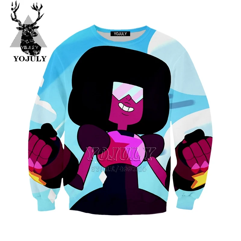 4 YOJULY Steven Universe styles/толстовка с 3D принтом Одежда для больших детей модные топы для девочек и подростков, детская одежда SW94 - Цвет: 4