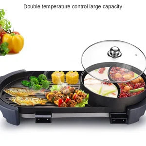 medical stone pan boiled roast all in one pot fried and boiled one electric chafing dish barbecue oven electric grill pan free global shipping