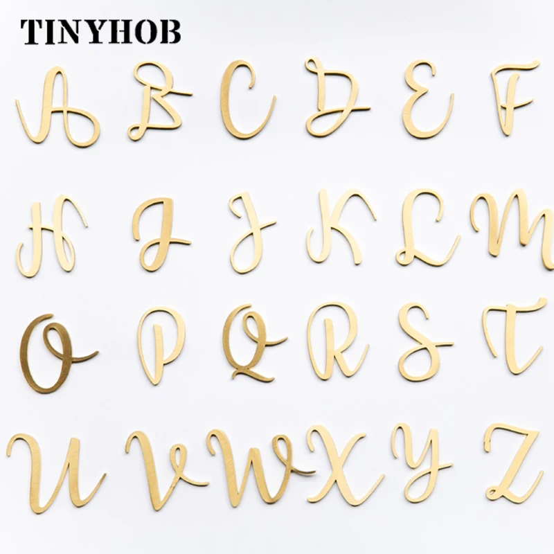 Золотые латунные алфавитные настенные украшения/дверные тарелки гостиничные