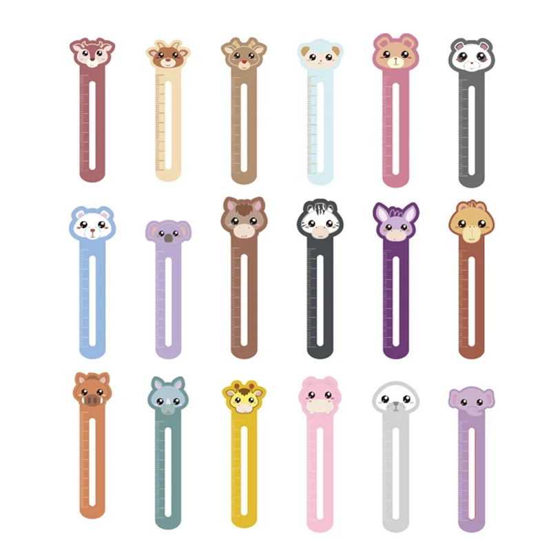 

30Pcs/Pack Cute Animal Paper Bookmarks Japanses and Korean Kawaii Book Marks for Book Holder Children Kids Stationery Gift