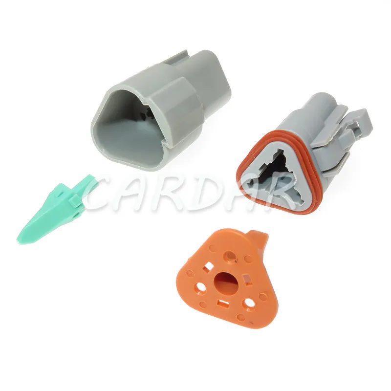 

1 Набор 3 Pin DT06-3S DT04-3P DT Авто Deutsch РАЗЪЕМ автомобильной вилки с клеммами для экскаваторов грузовиков