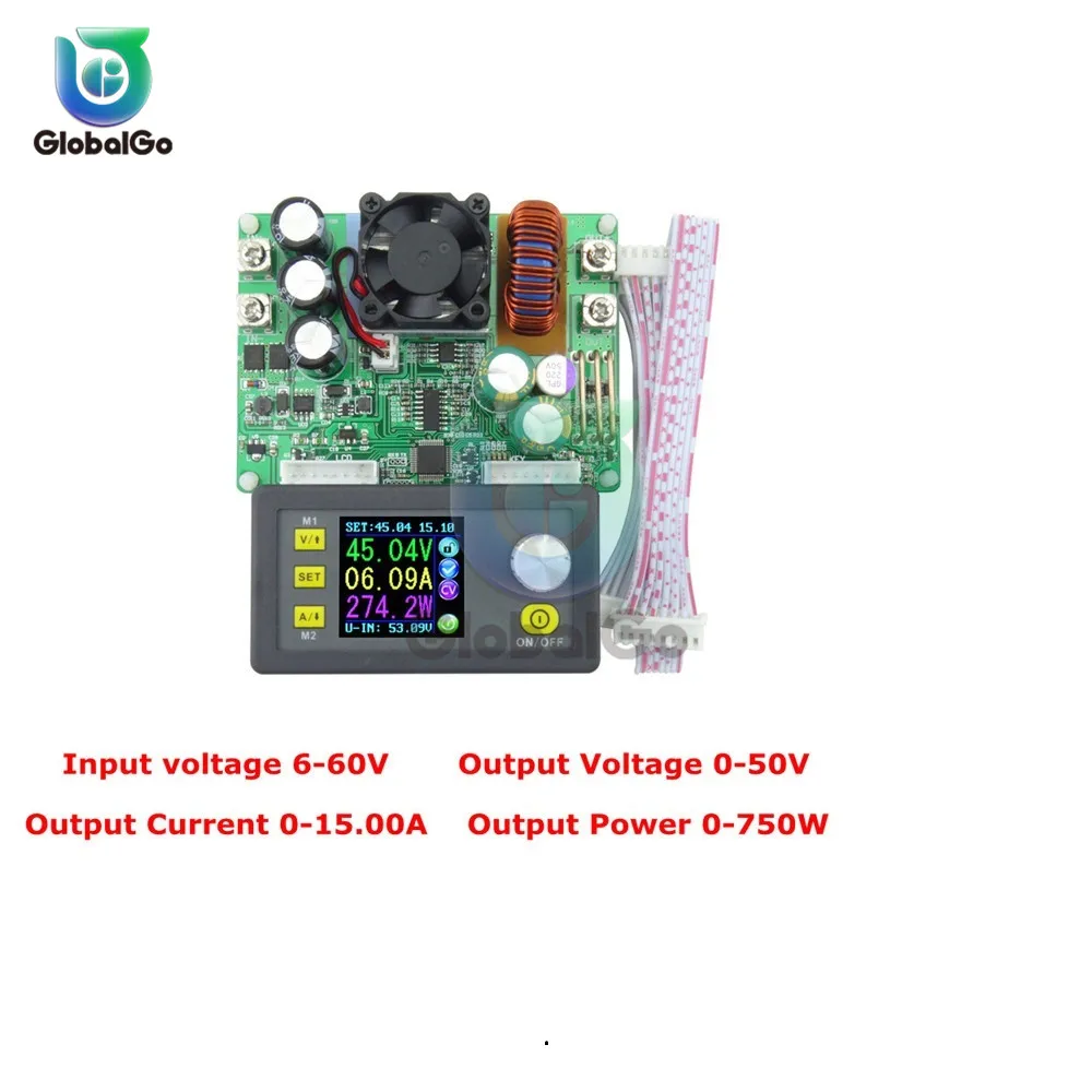 Понижающий модуль питания постоянного напряжения DPS5015 с ЖК-дисплеем 50 в 15 А |