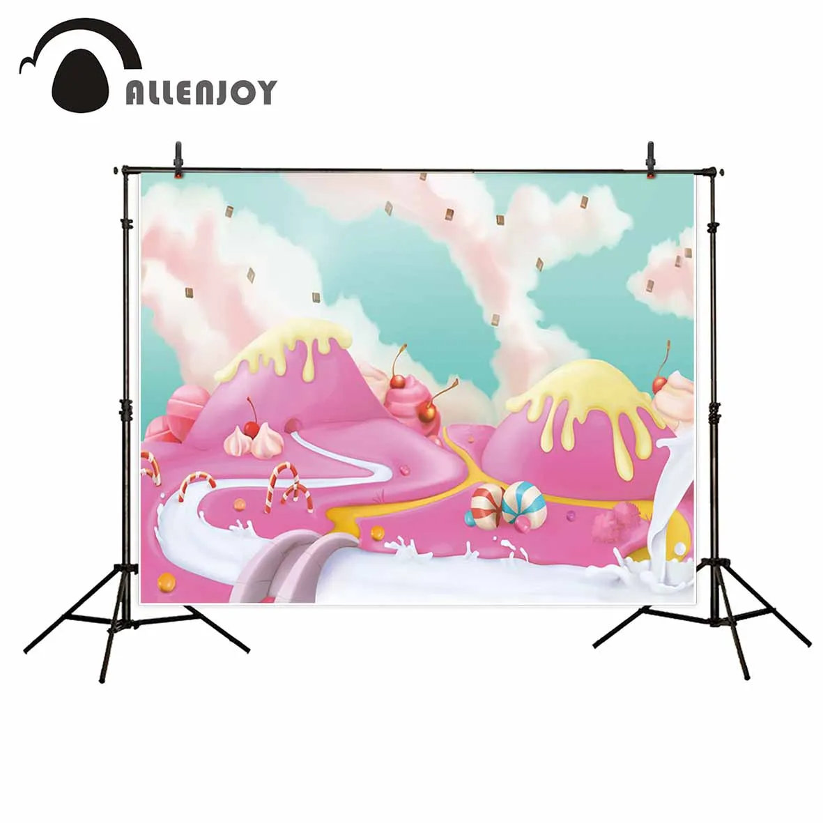 Allenjoy конфеты бар вечерние фоны золотой фольги Пастель кандленд десерты