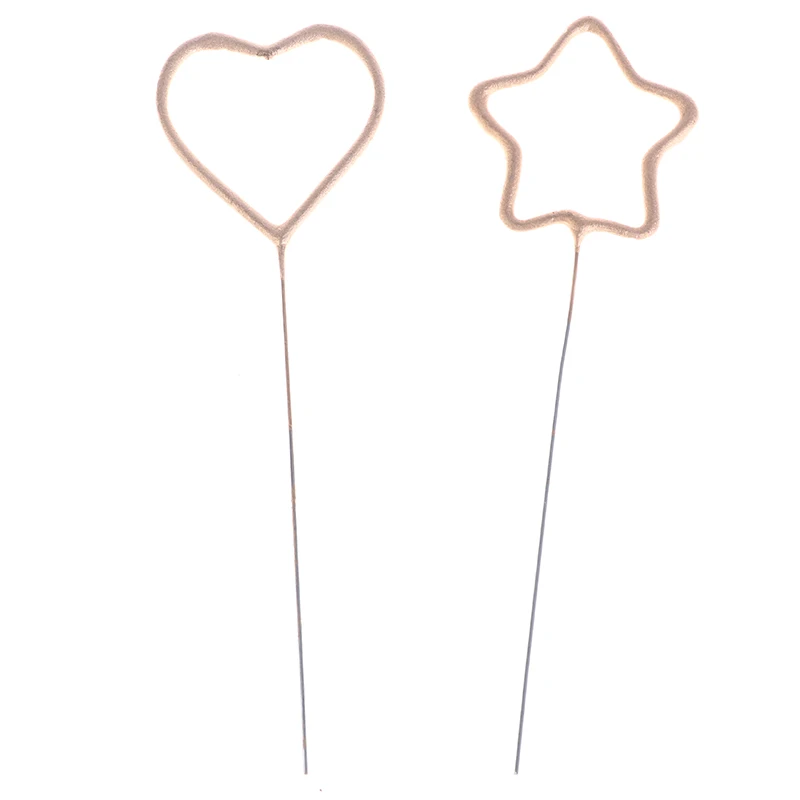 Романтическая звезда Любовь в форме свадьбы День рождения Вечеринка Свечи торт