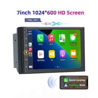 7 inch touch screen car portable wireless apple carplay multimedia bluetooth navigation hd1080 stereo linux