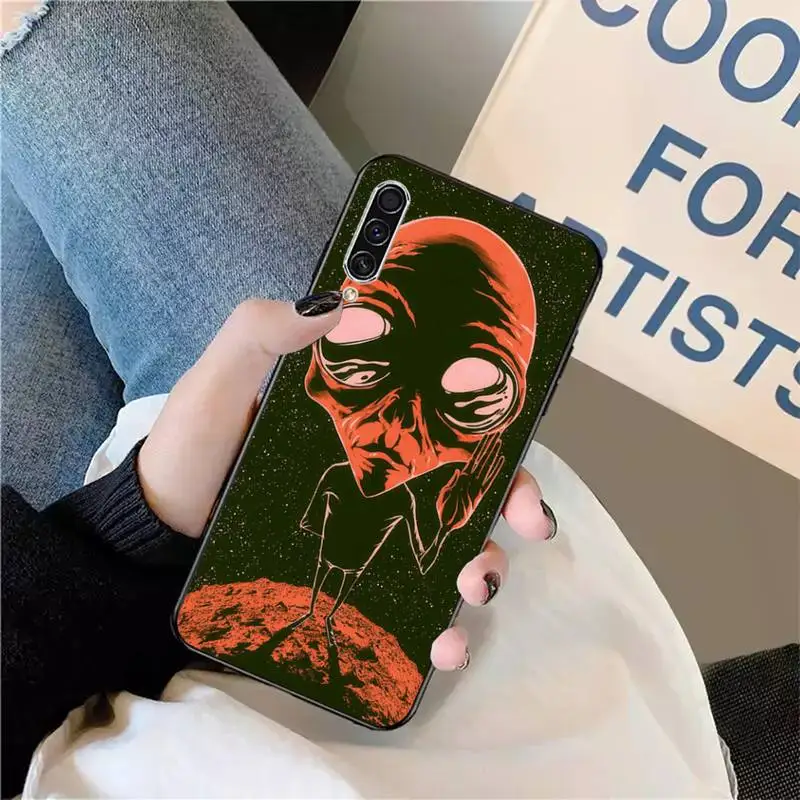 

interesting Cartoon alien space Aesthetics Phone Case For Samsung galaxy S9 10 20 A10 21 30 31 40 50 51 71s note20 j4 2018 plus