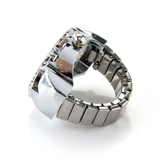 

Nrpfell Silver Color Ring Watch For Women Men Lady Finger Ring Watch 0.87" HOT Anillo Relogio Feminino Unique Design Ring Watch