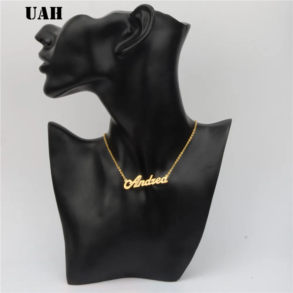 Грн Andrea имя или изготовленный на заказ ожерелье для женщин с буквенным принтом