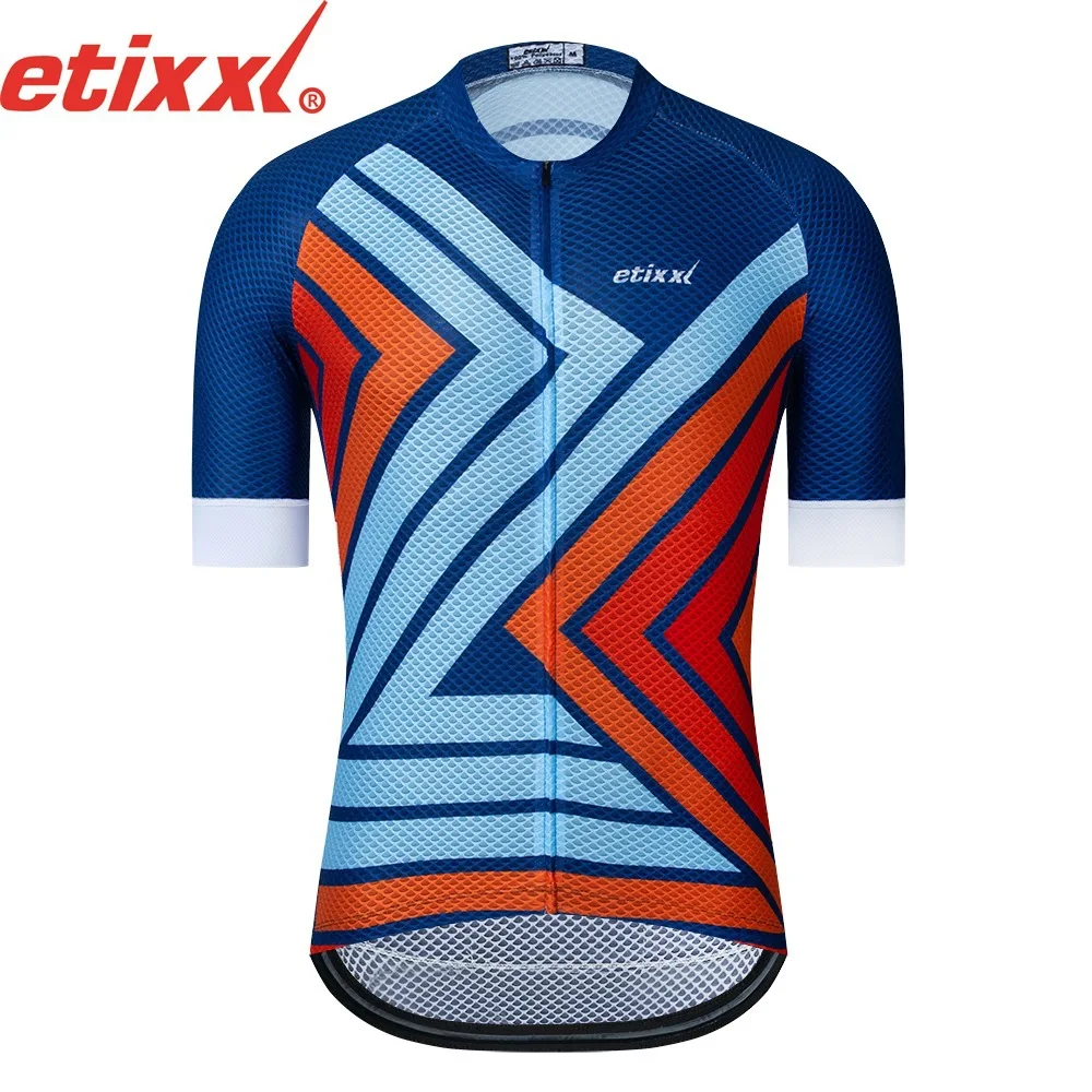

New style cycling jersey short-sleeved suit in stock cycling jersey with webbing for road MTB