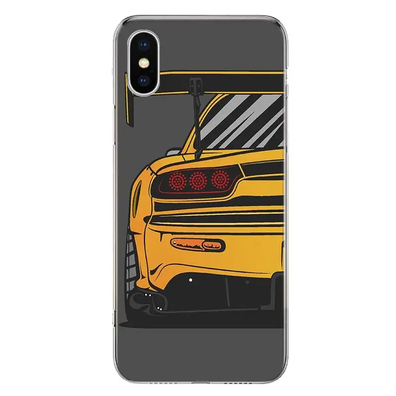 Male Men JDM Sports Cars Comic Phone Case For Apple iphone 14 13 12 11 Pro Max SE 2020 X XS XR 7 8 6 6S Plus Soft Cover Coque