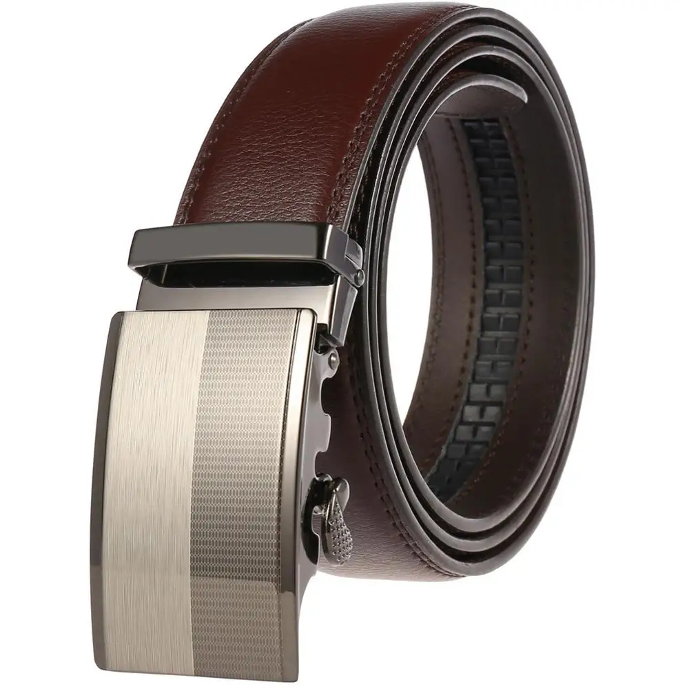Men Belt 2019 Luxury Brand Dress Genuine Leather Belts For Men High Quality Mens Belt For Jeans Brown Black  Automatic Cinto
