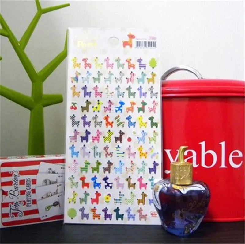 Новая наклейка для заметок с рисунком совы жирафа милая рисования дневника