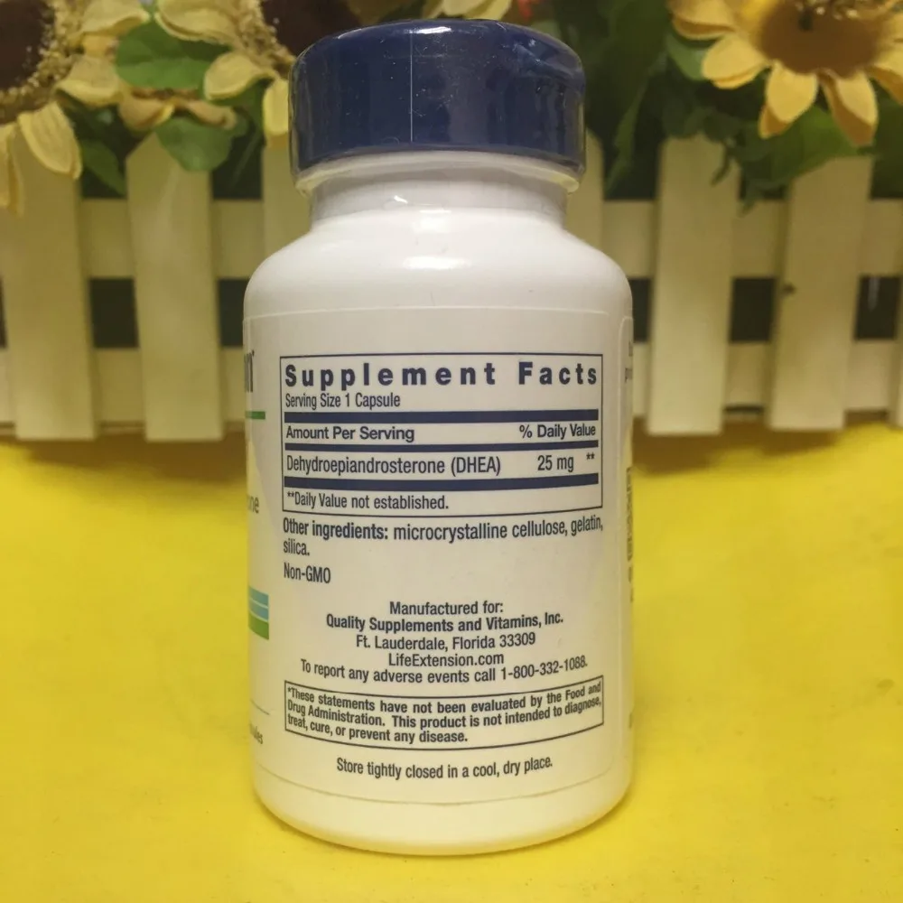 

DHEA Dehydroepiandrosterone 25 Mg Promotes Optimal Hormone Levels 100 Pcs