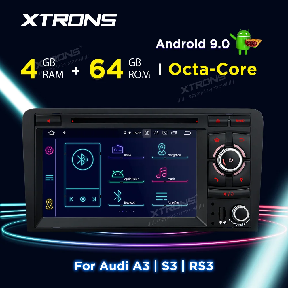 XTRONS 7 &quotAndroid 9 0 Octa Core 4G Оперативная память 64G Встроенная GPS навигации автомобиля