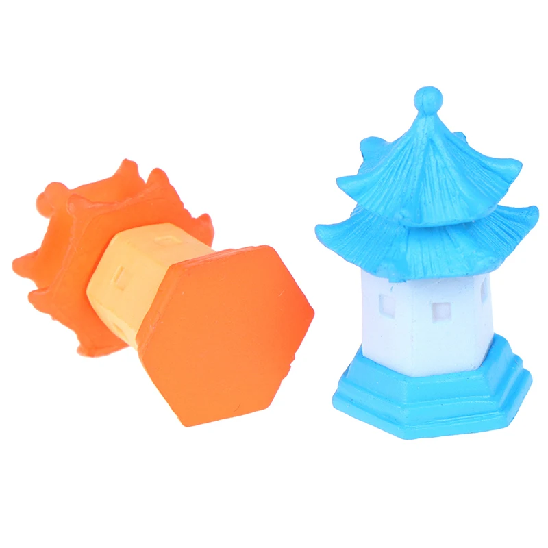 2 шт. DIY башня Сказочный Сад миниатюрные фигурки для украшения дома изделия из